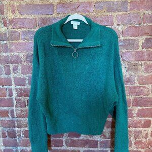 Forest Green Cozy Sweater